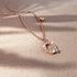 Solid 925 Sterling Silver Initial Crystal Personalised Alphabet Letter Necklace Rose Gold Filled